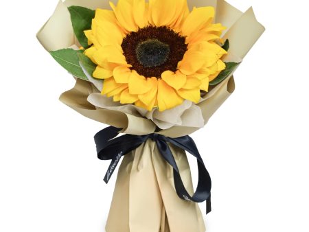 Fresh Flower Bouquet - Classic Sunflower (S) - Khaki Wrapper Online