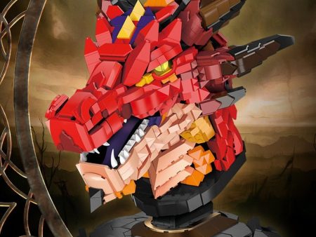 MOC  Compatible  Moc Creative Red Western Dragon Figure Model Building Block 2713pcs Famous Idea Home Decoration Bricks Toys Kids For Sale