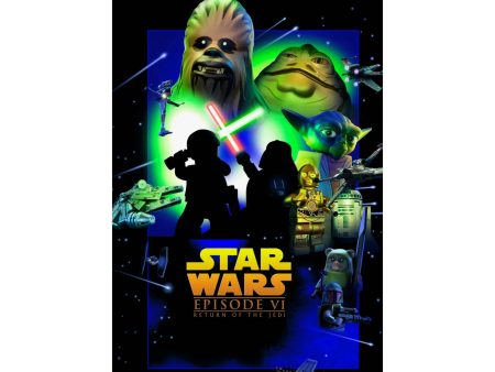 Copy of Star Wars Episode VI Movie Wall Art Canvas Art With Backing. Supply