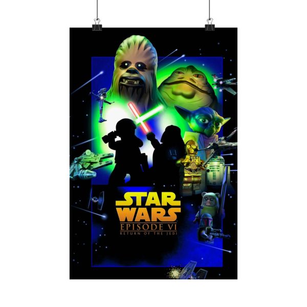 Copy of Star Wars Episode VI Movie Wall Art Canvas Art With Backing. Supply