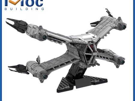 MOC NON  MOC MOC Building Block SA-23E Aurora Starfury Science Fiction Airaft Technology Bricks DIY Assembled Model Toy Holiday Online Sale