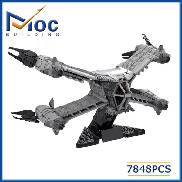 MOC NON  MOC MOC Building Block SA-23E Aurora Starfury Science Fiction Airaft Technology Bricks DIY Assembled Model Toy Holiday Online Sale