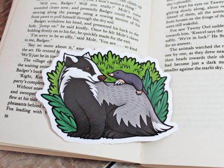 Badger & Mole Vinyl Sticker For Discount