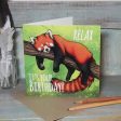 Red Panda Birthday Card For Discount