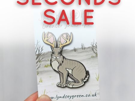 *Seconds Sale* Greater Jackalope Hard Enamel Pin Hot on Sale