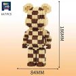 MOC NON  3470PCS Bearbrick MicroBricks Love Bear Nano Building Blocks MOC Mini Animals Model Micro Diamond Bricks toys Online now