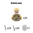 MOC NON  Kids Building Blocks Toy Soldier Figures Brick Britain US Germany Soviet Italy France Army Soldier Weapon Model Discount