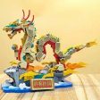 NON  2024 New Spring Festival Auspicious dragon Chinese Xianglong Nafulong Model Block Compatible with 80112 For Cheap