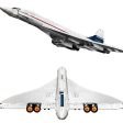 MOC NON  NEW 10318 Airbus Concorde Building Kit World’s first supersonic Airliner Aviation Space Shuttle Blocks Brick Educational Toy Kid Cheap