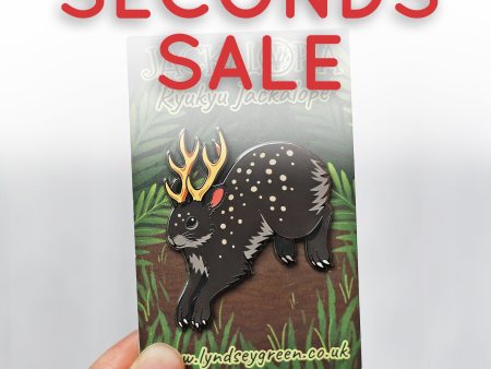 *Seconds Sale* Ryukyu Jackalope Hard Enamel Pin Online now