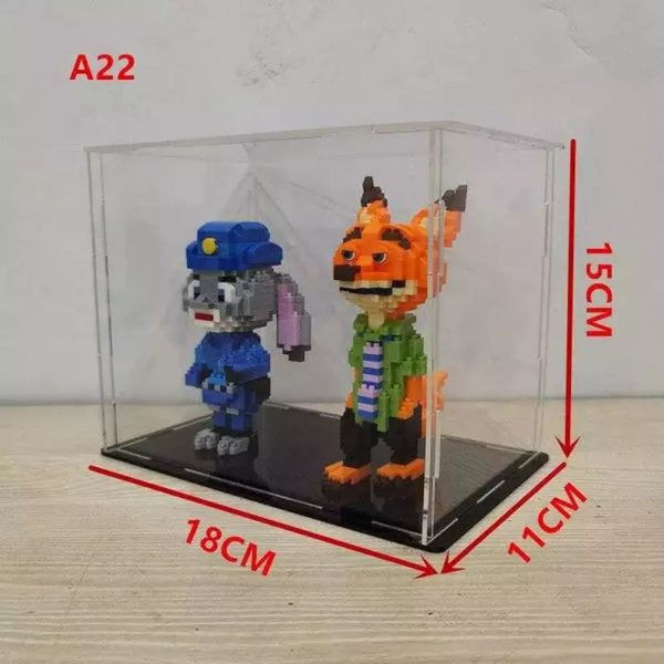 MOC  Compatible  *A* Transparent Acrylic Display Box For Micro Building Blocks 36 Styles Dustproof Mini Bricks Toy Collection Showcase Box (No Model) Online Sale