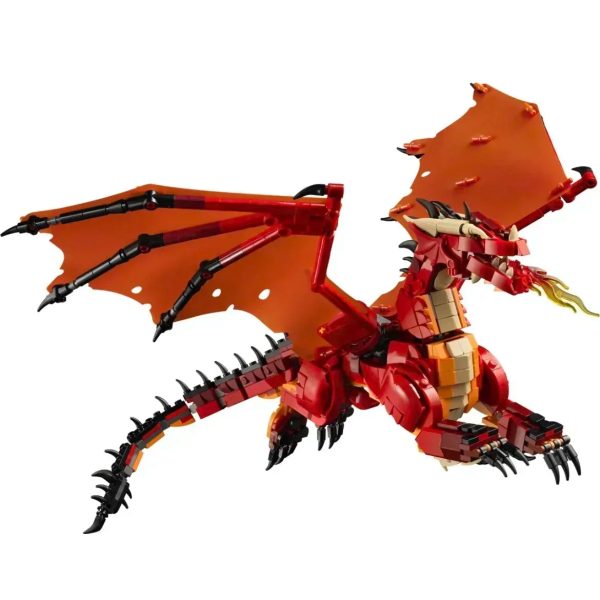 MOC NON  New 2024 Red Dragon 21348 Mode Building Blocks Set Assembly Model Ahitecture Toys Online