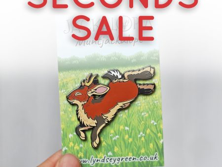 *Seconds Sale* Muntjackalope Hard Enamel Pin Hot on Sale