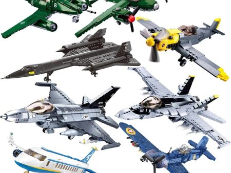 MOC NON  Soldier F A-18E Super BumbleBee Strike Hornet Fighter Plane Building Blocks War Bricks Classic Model Educational Kids MOC Toys Discount