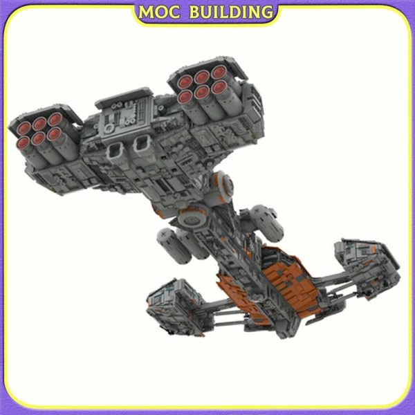 MOC NON  MOC Famous Movie Series Scene Bunker Buster Building Blocks Fighter Spaceship Model DIY MOC Assembled Bricks Kids Toys Online Hot Sale