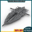 MOC NON  MOC MOC Building Block Wraith Hive Ship Model Science Fiction Spacecraft Technology Bricks DIY Assembled Aerocraft Toy For Cheap