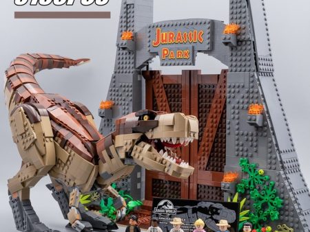 MOC NON  Jurassic Compatible With 75936 T.rex Park Model Bricks Dinosaur Building Blocks toys Kids For Sale