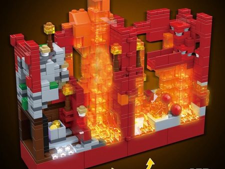 MOC NON  My MOC Fire Room Building Blocks Kit Bricks World Classic Creative Assembling Educational Kids Toys  For Sale