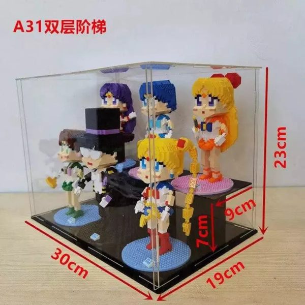 MOC  Compatible  *A* Transparent Acrylic Display Box For Micro Building Blocks 36 Styles Dustproof Mini Bricks Toy Collection Showcase Box (No Model) Online Sale