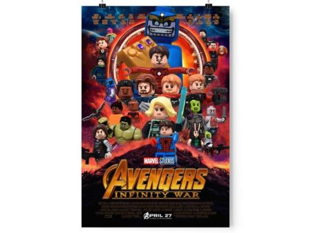 MOC  Compatible  Avengers Infinity Wars  Movie Wall Art POSTER ONLY Online