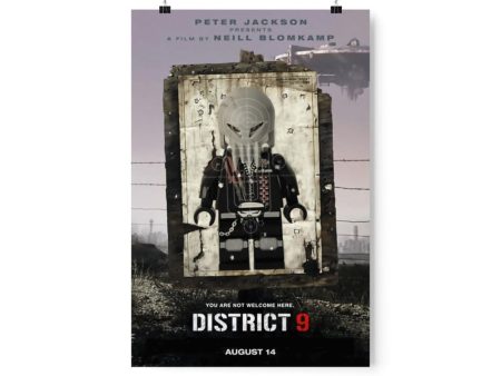 MOC  Compatible  District 9  Movie Wall Art POSTER ONLY on Sale