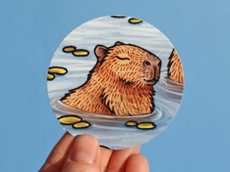 Capybara Paper Sticker Hot on Sale