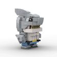 MOC NON  Square Head MOC Building Blocks Shark Man Creative Shark King Nanawei Cartoon Assembled Model Online Sale