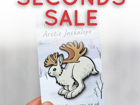 *Seconds Sale* Arctic Jackalope Hard Enamel Pin Online