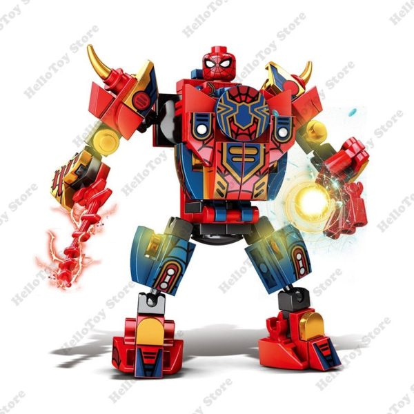 MOC  Compatible  2 IN 1 Super Hero Movie Avengers Clan Transforming Mecha Motoycle Model Building Blocks Bricks Sets Classic Dolls Kids Toys Gits For Discount