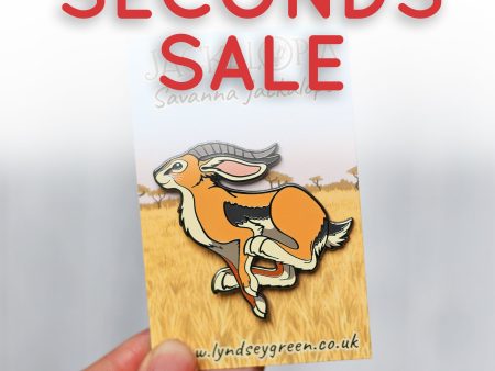 *Seconds Sale* Savanna Jackalope Hard Enamel Pin Discount