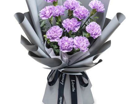 Fresh Flower Bouquet - Lavender Carnations Fashion