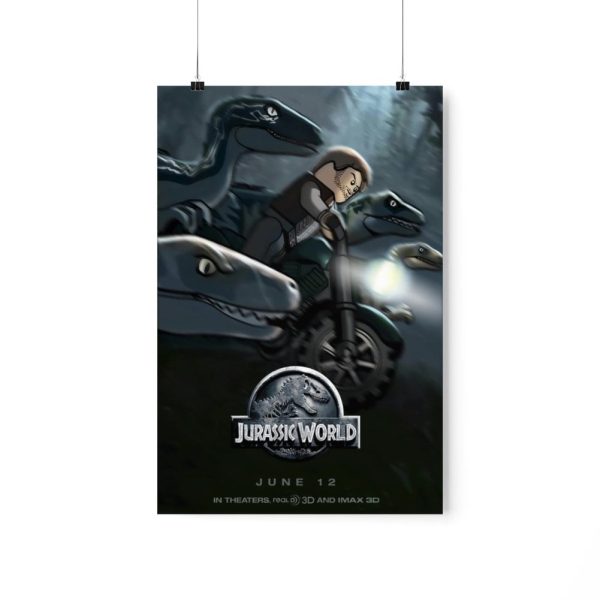 MOC  Compatible  Jurassic World  Movie Wall Art POSTER ONLY Fashion