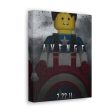 MOC  Compatible  Captain America  Movie Wall Art Canvas Art With Backing. on Sale