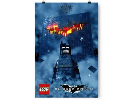 MOC  Compatible  Batman  Movie Wall Art POSTER ONLY Cheap