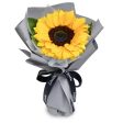 Fresh Flower Bouquet - Classic Sunflower (S) - Grey Wrapper Discount