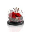 Preserved Rose Glass Ball - Classic Red Fashion