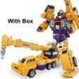 MOC NON  Transformation Robot Toy 6 in1 Engineering Vehicle Model Educational Assembling Deformation Action Figure Car Toy for Online Sale