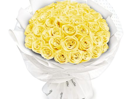 Fresh Flower Bouquet - Yellow Roses - 33 50 99 Roses Online