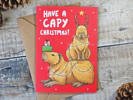 Capybara  Capy Christmas!  Card For Discount