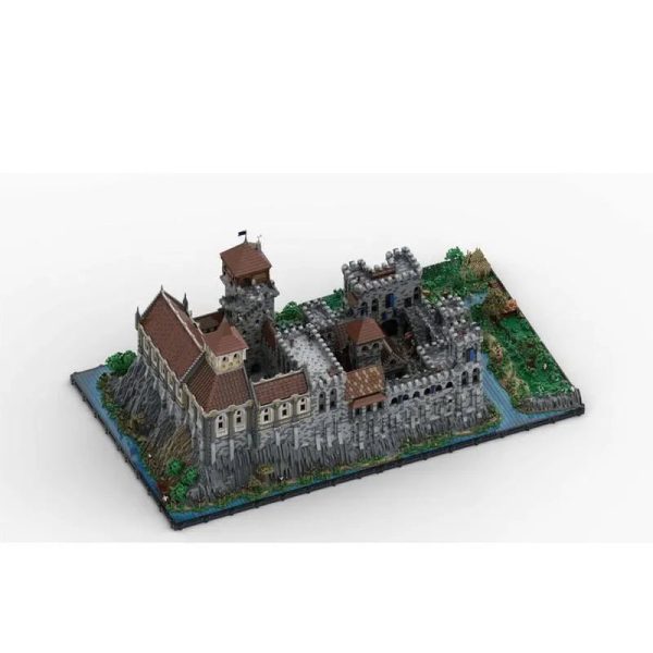 MOC-131299 Jumbo Oversized Complete Medieval Castle Building Block Model 112744 Building Block Parts Kids Birthday Toy Gift Supply