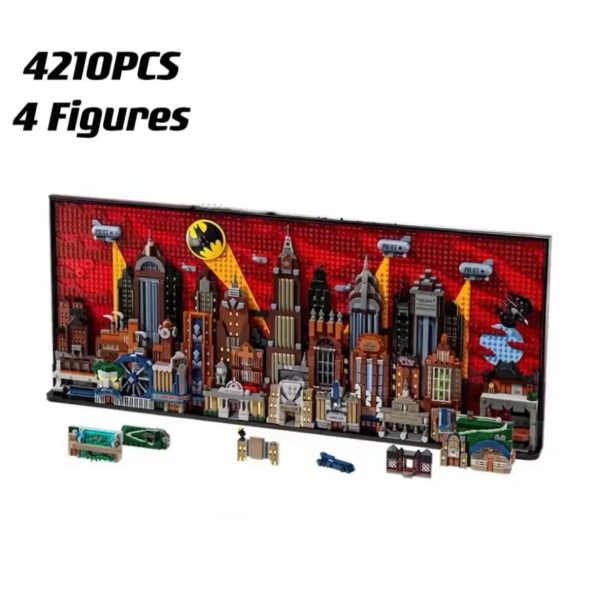 NON  2024 New 76271 The Animated Series Gotham City Skyline Building Block Model Compatible Assembly Brick Toys For Discount