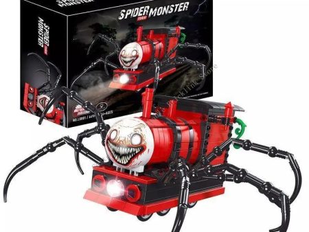 MOC NON  MOC New 649 parts Spider Monster Train Charles Toy Vehicles Models Building Blocks for Adults DIV Halloween Educational Toys Online now