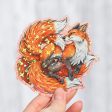 Red Kitsune Holographic Sticker Online