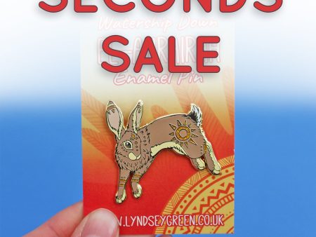 *Seconds Sale* El-ahrairah Hard Enamel Pin Online now