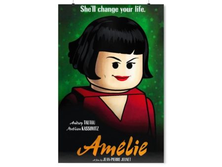 MOC  Compatible  Amelie  Movie Wall Art POSTER ONLY Cheap