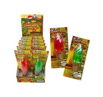 Christmas Lightbulb Lollipop on Sale