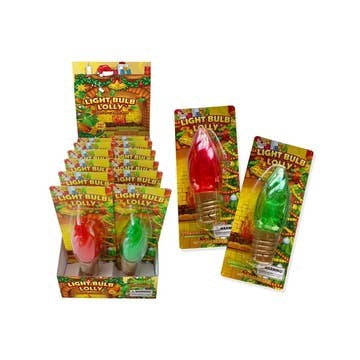 Christmas Lightbulb Lollipop on Sale