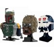 MOC NON  Space Wars Hunter Fetts Bust Tusken Wrecker Head Robot Helmet MOC Set Building Blocks Kits toys  Kids on Sale