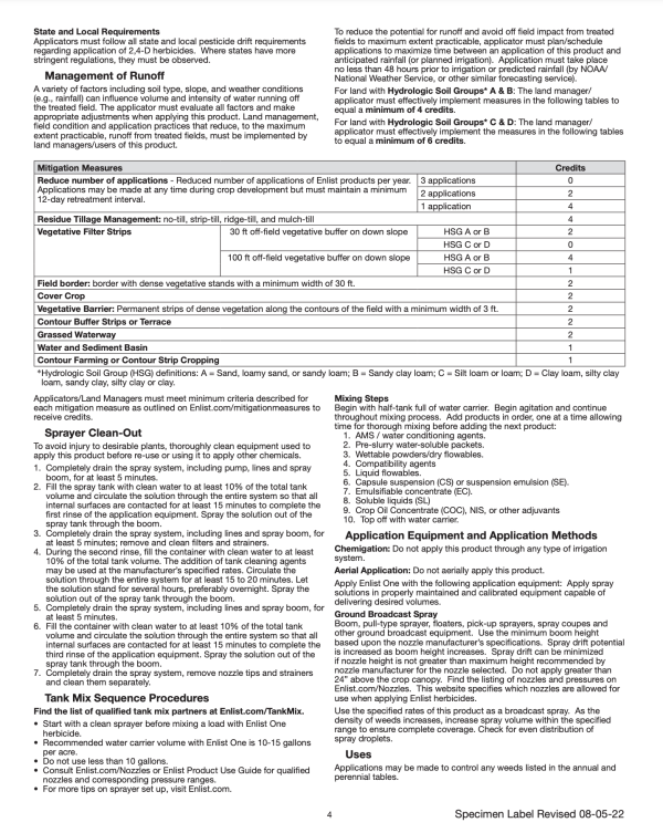 Enlist One 2, 4-D Contact Herbicide - Soybeans Online now