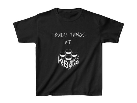 MOC  Compatible  I Build Things Kids Heavy Cotton Tee Hot on Sale